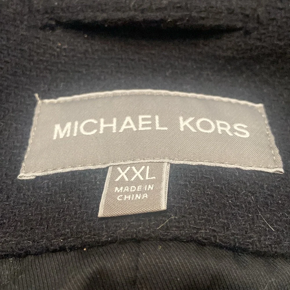 MICHAEL KORS NWT Size XXL Double Zip Snap Front Field Coat Navy